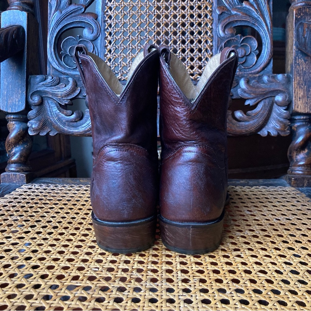 Women’s Brown Frye Billie Western Ankle Boots - Picture 4 of 14
